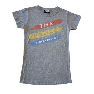 The Police Band T-Shirt Women's Medium Synchronicity 80 Junk Food Rock Tee  Gray